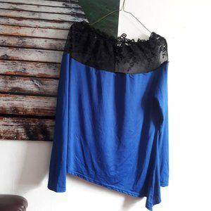 sexy party see through shoulder stretch blouse